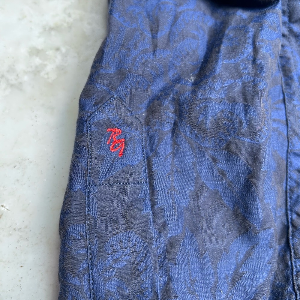 Robert Graham Blue Patterned Button-Up Shirt - image 3